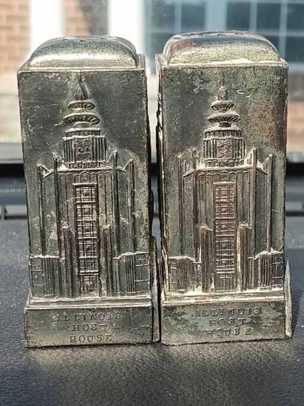 LAST CHANCE SALE 1933 Chicago fair art deco salt and pepper Shaker set